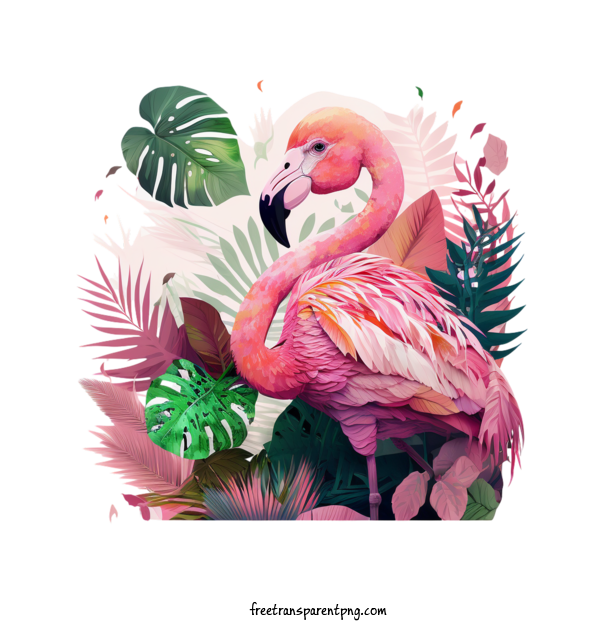 Free Animals Flamingo Pink Flamingo Tropical Bird For Flamingo Clipart Transparent Background