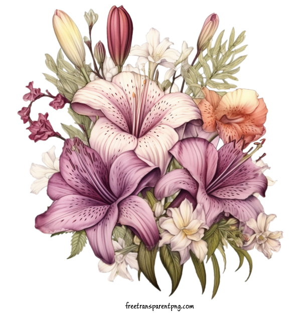 Free Flowers Lily Lily Flower For Lily Clipart Transparent Background