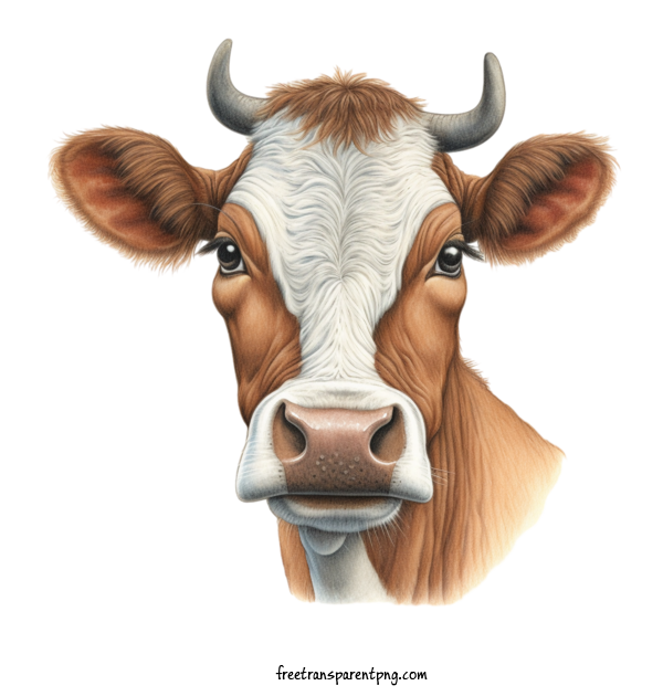 Free Animals Cow Cow Head For Cow Clipart Transparent Background