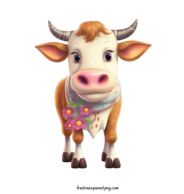 Free Animals Cow Cute Adorable For Cow Clipart Transparent Background