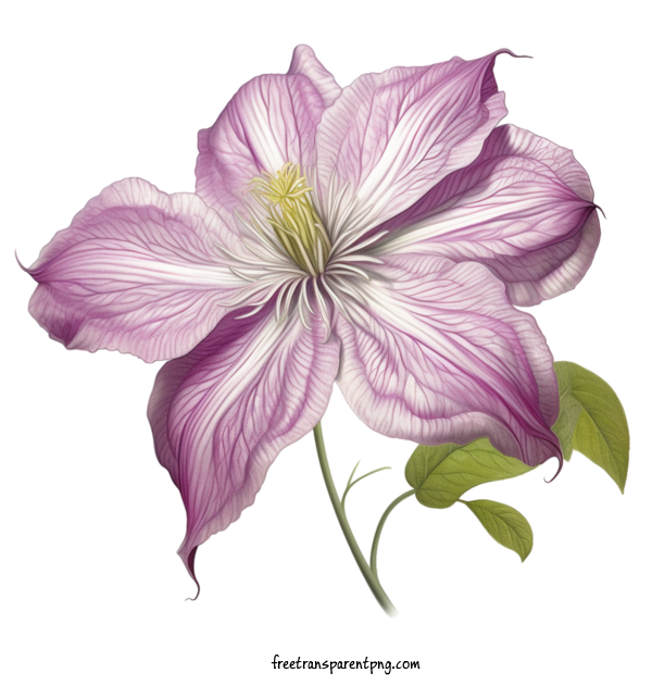 Free Flowers Clematis Flower Flower Clematis For Clematis Flower Clipart Transparent Background