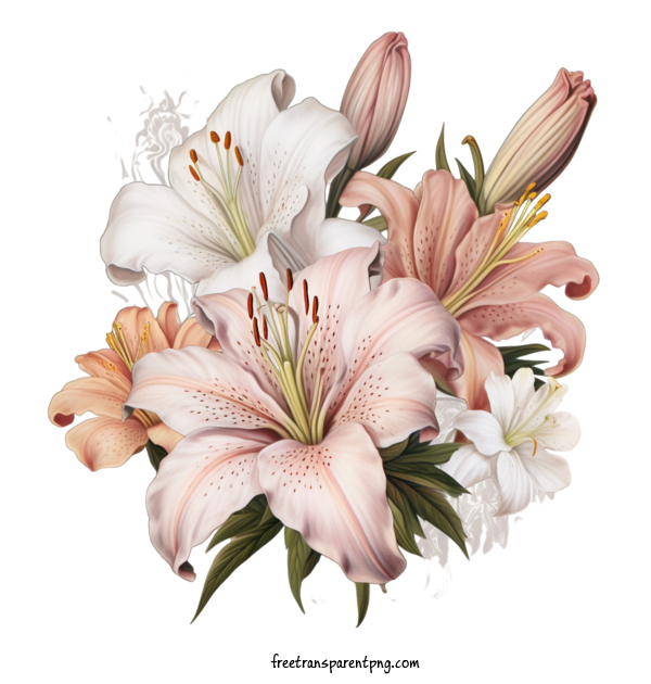 Free Flowers Lily Lily White Flower For Lily Clipart Transparent Background