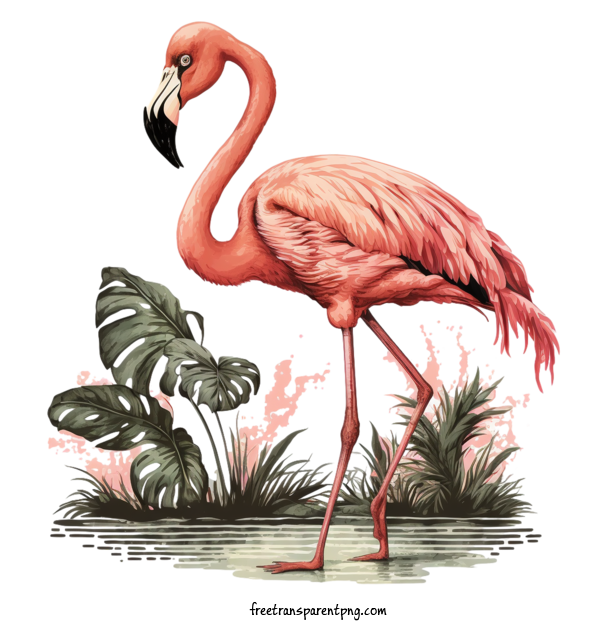 Free Animals Flamingo Pink Flamingo Bird For Flamingo Clipart Transparent Background