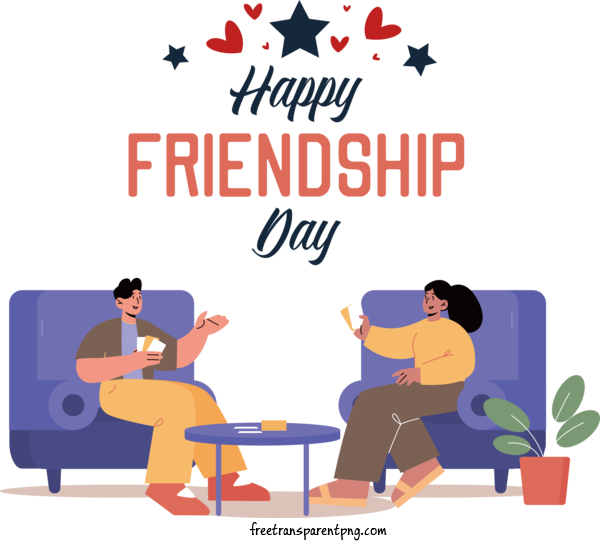 Free Holidays Friendship Day Friends Friendship For Friendship Day Clipart Transparent Background