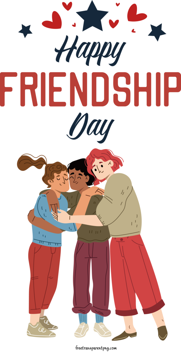 Free Holidays Friendship Day Friendship Love For Friendship Day Clipart Transparent Background
