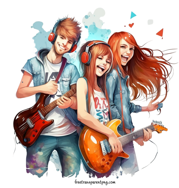 Free Holidays Youth Day Band Guitar For Youth Day Clipart Transparent Background