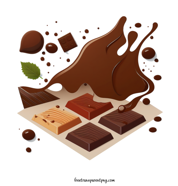 Free Holidays Chocolate Day Chocolate Cocoa For Chocolate Day Clipart Transparent Background