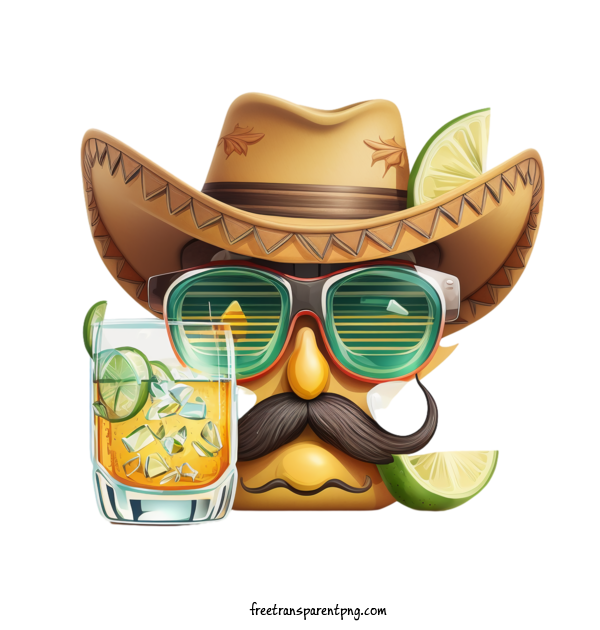 Free Holidays Tequila Day Hats Sunglasses For Tequila Day Clipart Transparent Background