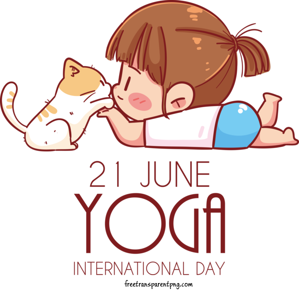 Free Holidays Yoga Day Yoga Cute For Yoga Day Clipart Transparent Background