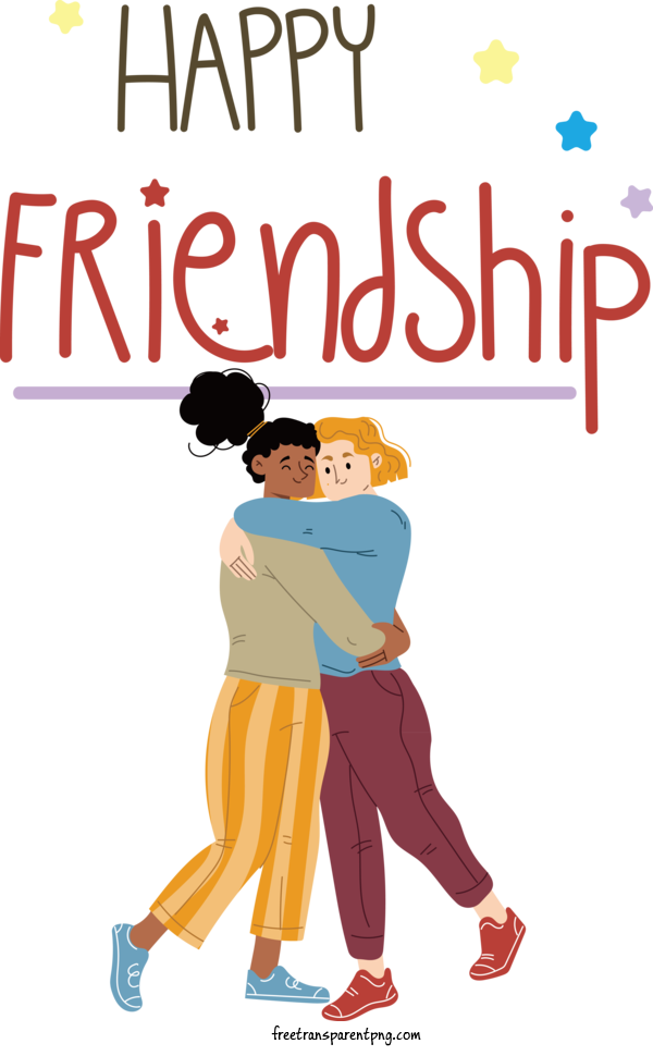 Free Holidays Friendship Day Happy Friendship For Friendship Day Clipart Transparent Background