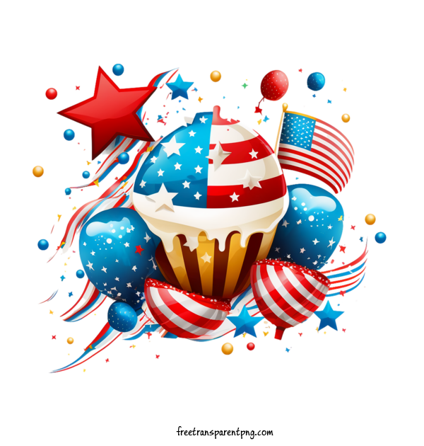Free Holidays Fourth Of July Patriotic Celebratory For Fourth Of July Clipart Transparent Background