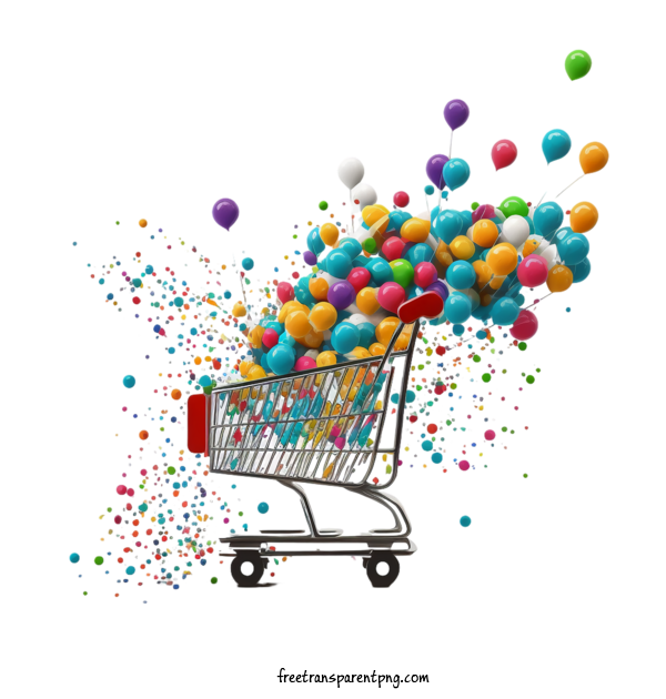 Free Holidays Black Friday Shopping Cart Balls For Black Friday Clipart Transparent Background