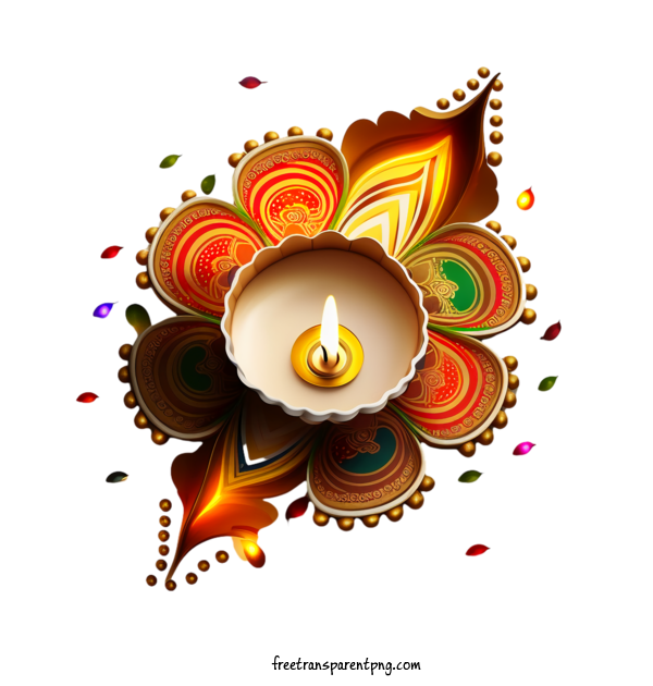 Free Holidays Diwali Diya Festive For Diwali Clipart Transparent Background