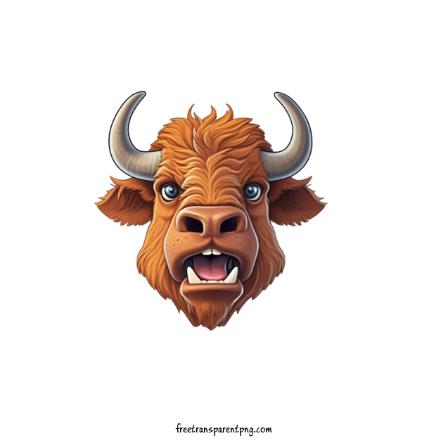 Free Animals Bison Bull Bovine For Bison Clipart Transparent Background