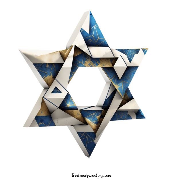 Free Holidays Hanukkah Geometry Star Of David For Hanukkah Clipart Transparent Background