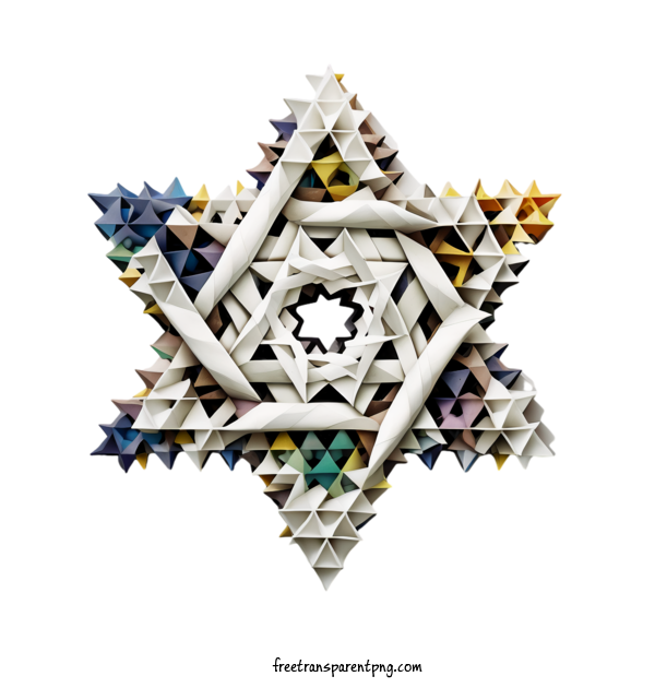Free Holidays Hanukkah Star Of David Geometric Art For Hanukkah Clipart Transparent Background