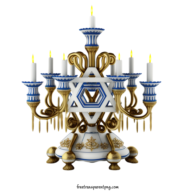 Free Holidays Hanukkah Jewish Candle Holder For Hanukkah Clipart Transparent Background