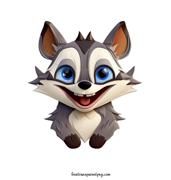 Free Animals Raccoon Cute Cartoon For Raccoon Clipart Transparent Background