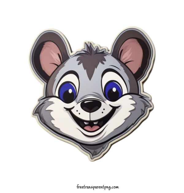 Free Animals Raccoon Cartoon Gray For Raccoon Clipart Transparent Background