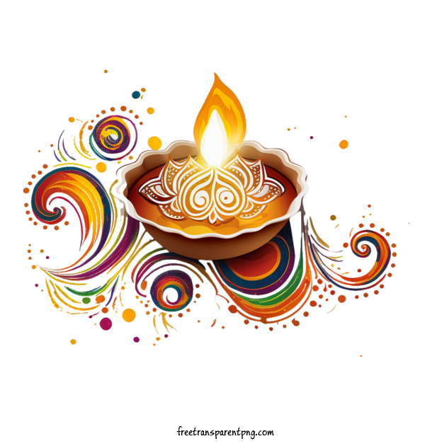 Free Holidays Diwali Diwali Festival Of Lights For Diwali Clipart Transparent Background