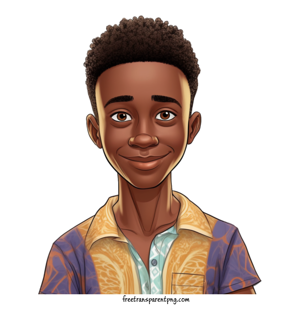 Free People Boy African American Man Youthful For Boy Clipart Transparent Background