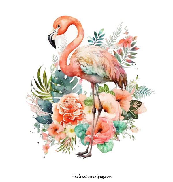 Free Animals Flamingo Flamingo Watercolor For Flamingo Clipart Transparent Background