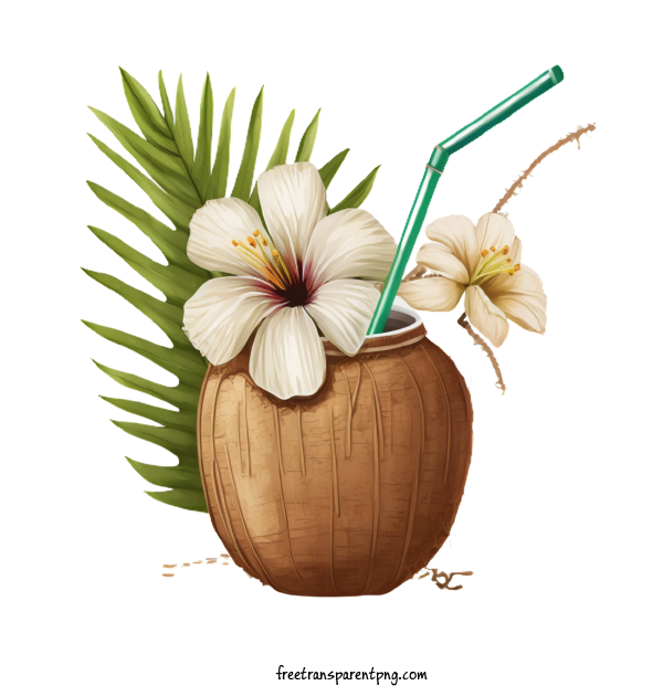 Free Fruit Coconut Coconut Drink Coconut Water For Coconut Clipart Transparent Background