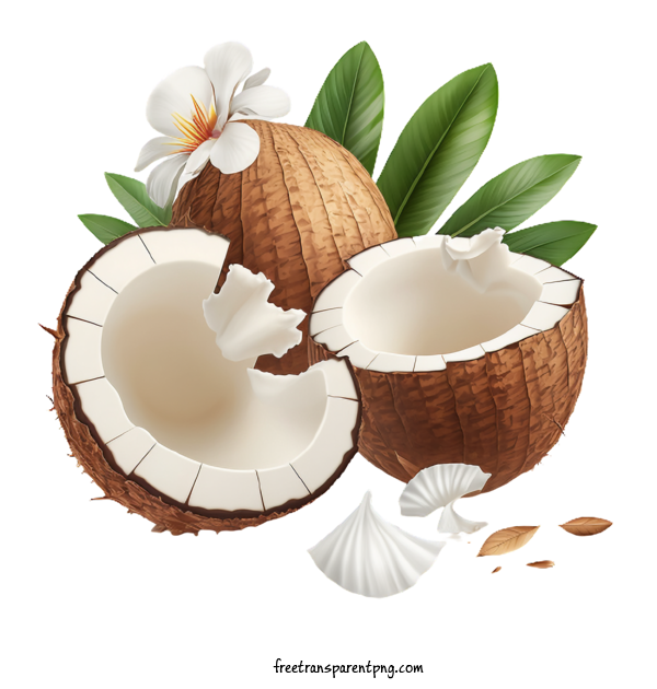 Free Fruit Coconut Coconut Coconut Water For Coconut Clipart Transparent Background