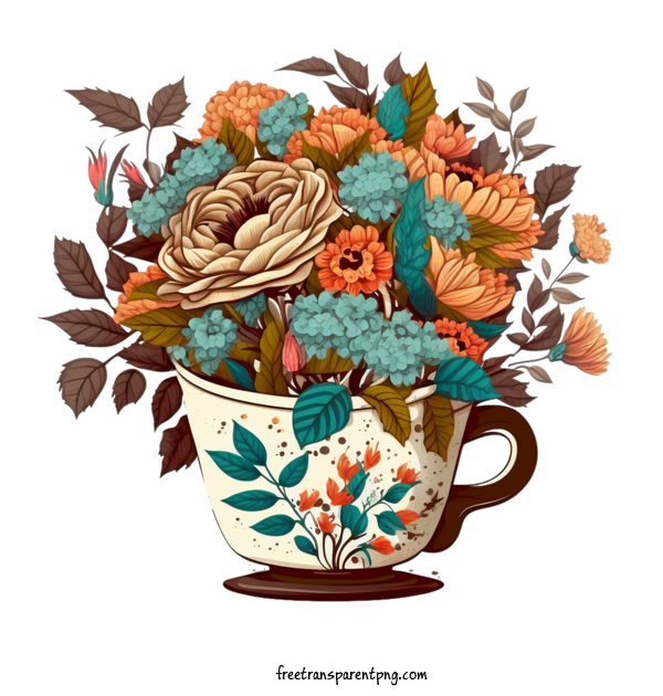 Free Drink Coffee Vase Flowers For Coffee Clipart Transparent Background