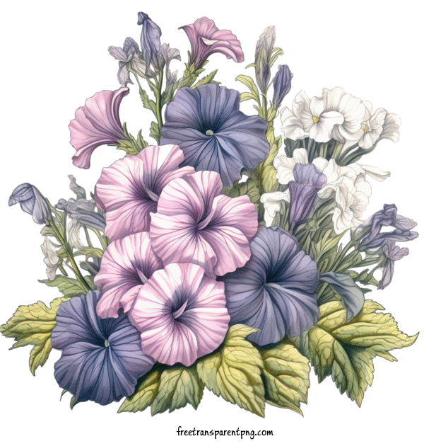 Free Flowers Petunia Flower Bouquet Flowers For Petunia Flower Clipart Transparent Background