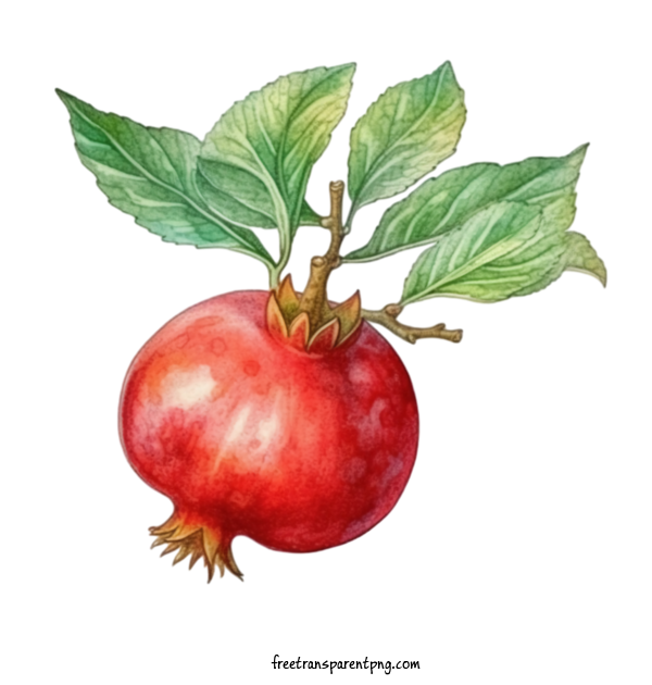 Free Fruit Pomegranate Watercolor Fruit For Pomegranate Clipart Transparent Background
