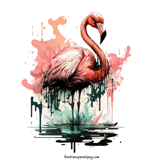Free Animals Flamingo Red Pink For Flamingo Clipart Transparent Background