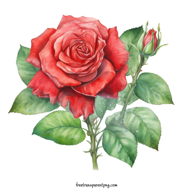 Free Flowers Rose Red Rose For Rose Clipart Transparent Background