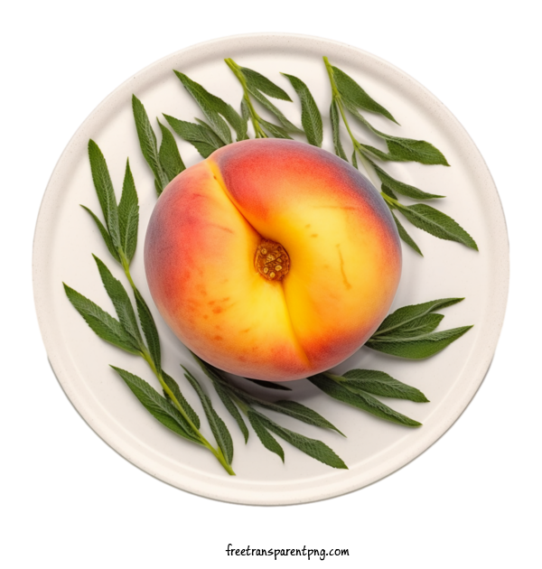 Free Fruit Peach Peach Ripe For Peach Clipart Transparent Background