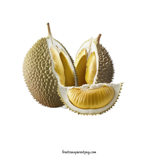 Free Fruit Durian Ripe Juicy For Durian Clipart Transparent Background