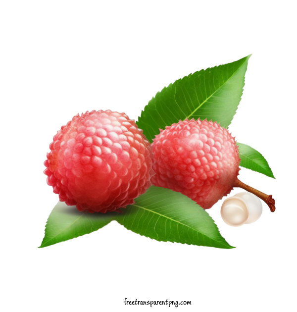 Free Fruit Lychee Cherry Ripe For Lychee Clipart Transparent Background
