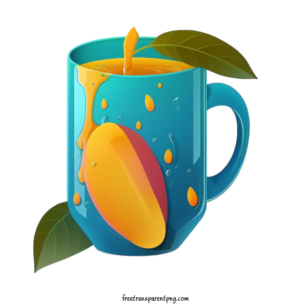 Free Drink Mango Juice Juice Glass For Juice Clipart Transparent Background