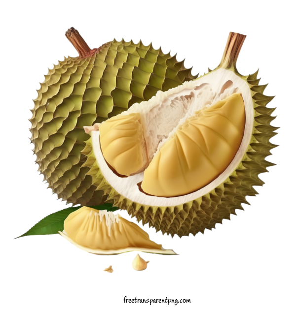 Free Fruit Durian Ripe Fruit For Durian Clipart Transparent Background