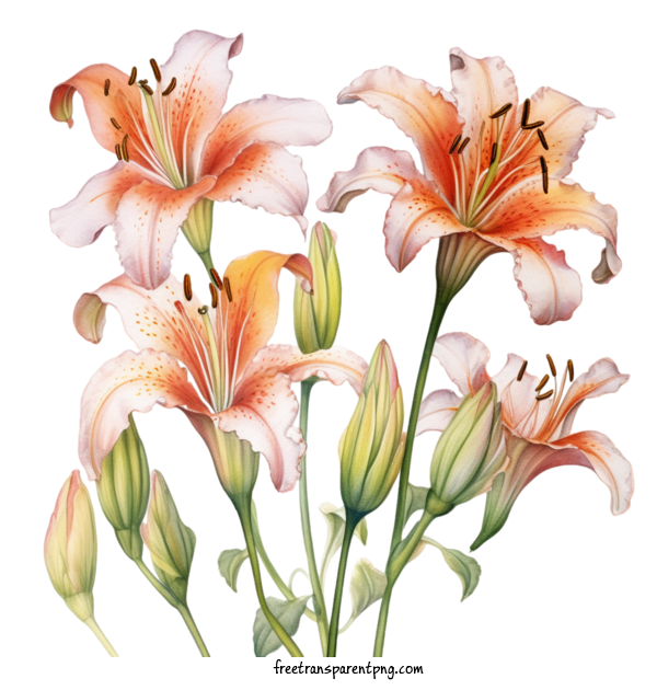 Free Flowers Lily Flower Lily Flowers For Lily Flower Clipart Transparent Background