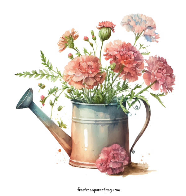 Free Flowers Carnations Flowers Watercolor For Carnations Clipart Transparent Background