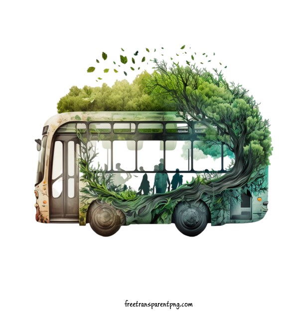 Free Holidays Car Free Day Bus Eco For Car Free Day Clipart Transparent Background