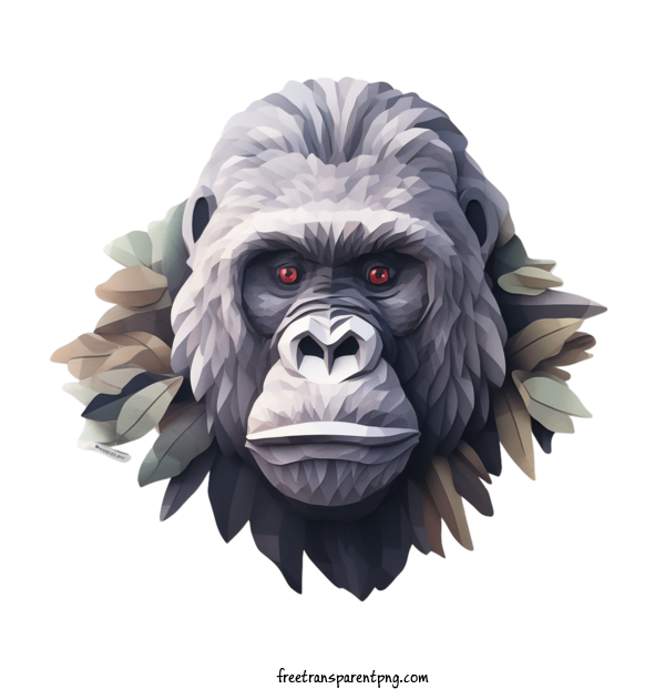 Free Animals Gorilla Gorilla Face For Gorilla Clipart Transparent Background