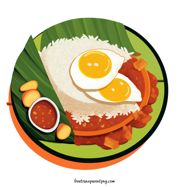 Free Food Malay Cuisine Food Rice For Malay Cuisine Clipart Transparent Background