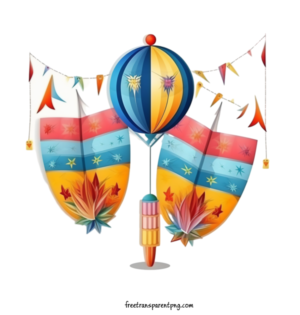 Free Holidays Festa Junina Balloon Party Decoration For Festa Junina Clipart Transparent Background