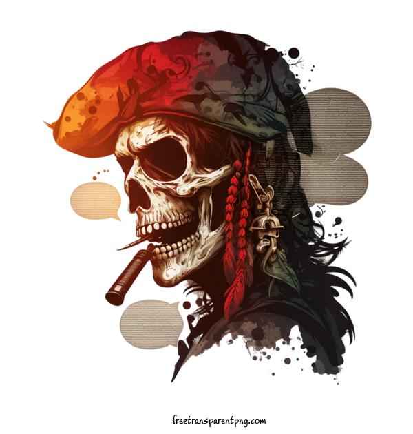 Free Holidays Talk Like A Pirate Day Skull Pirate For Talk Like A Pirate Day Clipart Transparent Background
