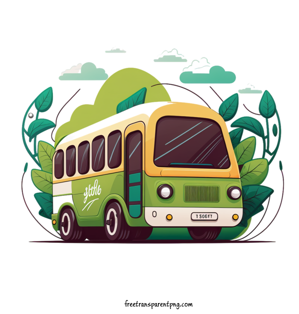 Free Holidays Car Free Day Bus Transportation For Car Free Day Clipart Transparent Background