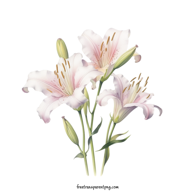 Free Flowers Lily Flower Lily White For Lily Flower Clipart Transparent Background