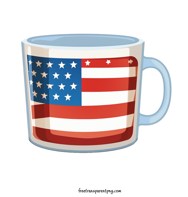 Free Holidays Fourth Of July American Flag Cup For Fourth Of July Clipart Transparent Background