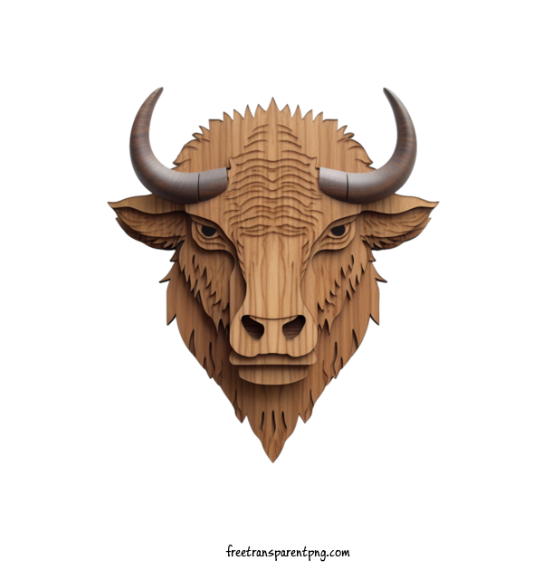 Free Animals Bison Head Bison For Bison Clipart Transparent Background