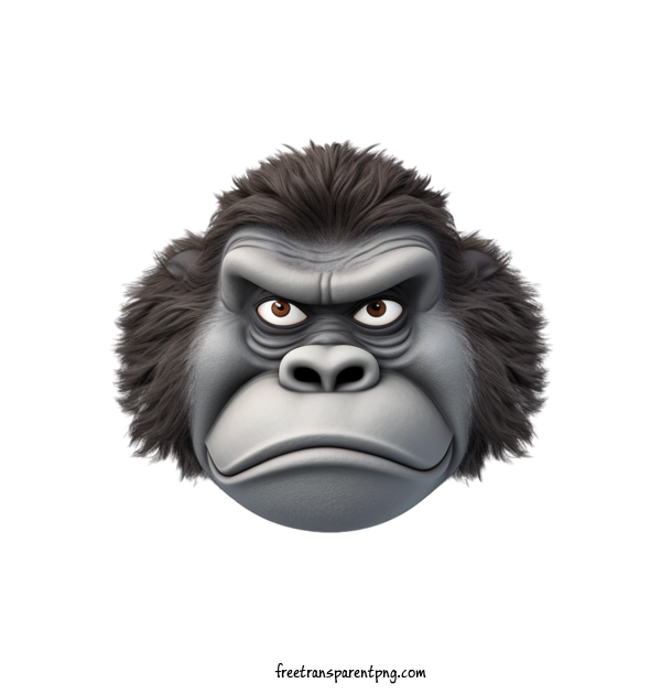 Free Animals Gorilla Ape Face For Gorilla Clipart Transparent Background